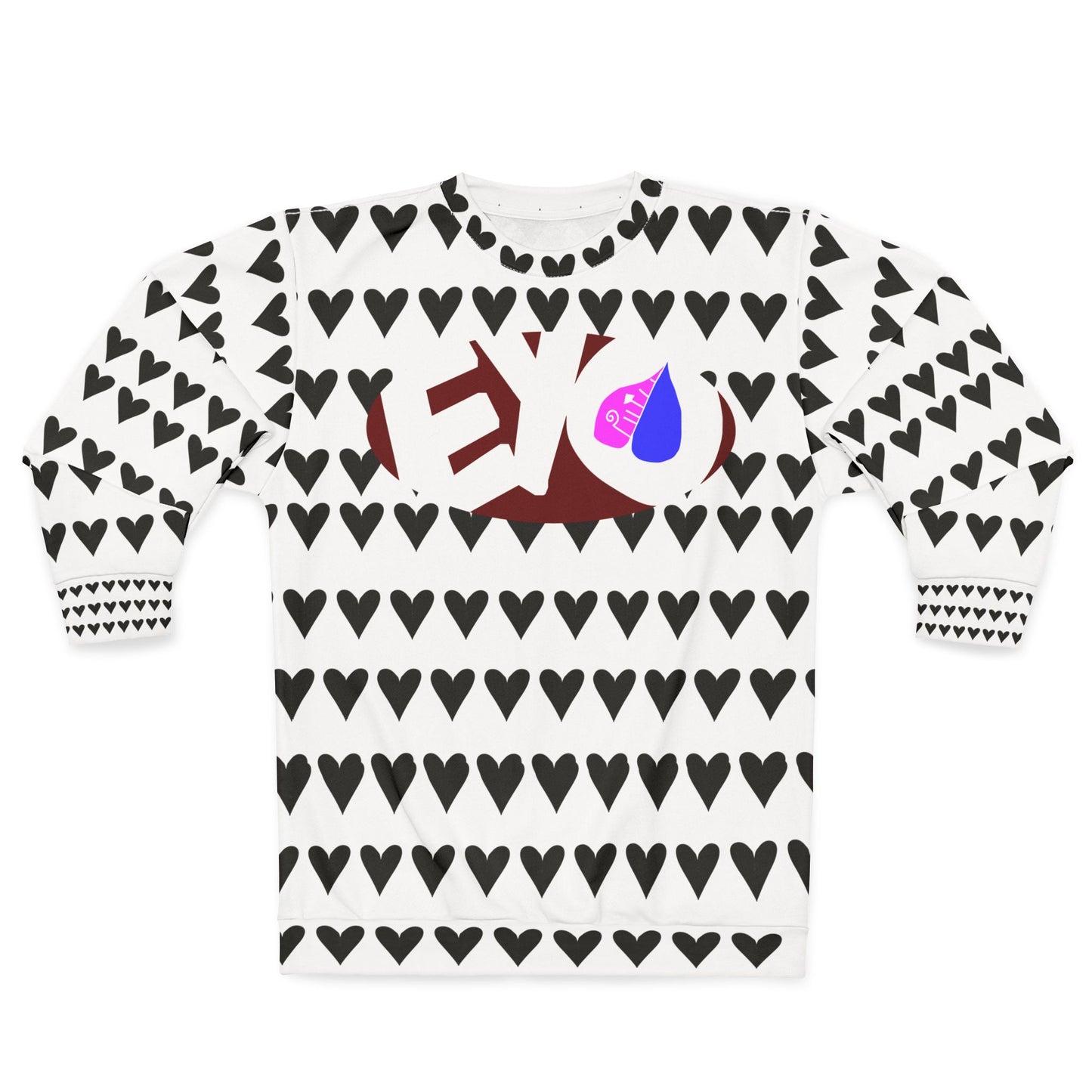 Black Hearts on sleeve